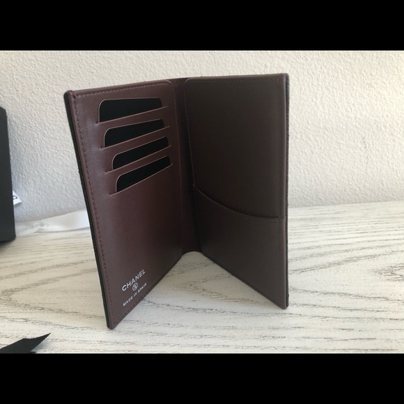 Bnib Chanel passport card wallet black caviar shw - Picture 4 of 8